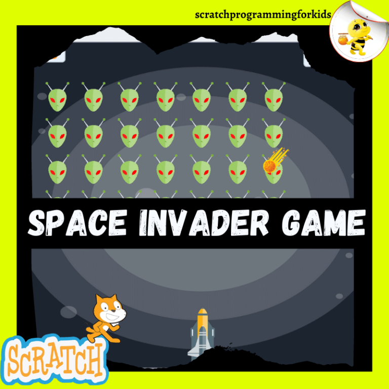 How to make Space Invader Scratch Game (easy scratch game)